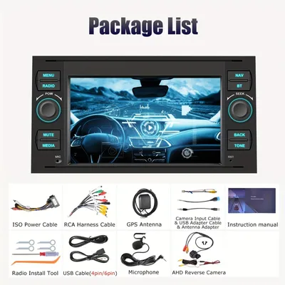 Produktbild von Autoradio – Multimediasystem – 7-Zoll-Touchscreen – Android 14 – Kabellose CarPlay- und Android Auto-Unterstützung – GPS