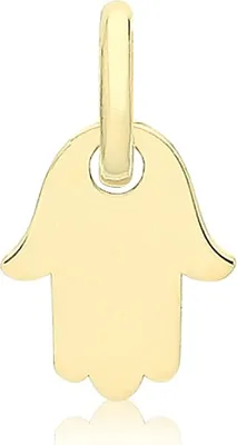 Productafbeelding van Hamsa-hanger voor dames, goud 375/1000 - 11mm * 17mm; TRS34588