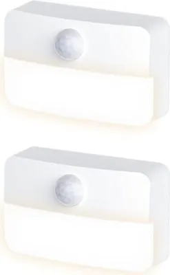 Produktbild von Dongker -Nachtlicht -Bewegungssensor, Pack 2 Batterieanbatterigter LED -Klebstoff -Kinderzimmer, Schlafzimmer, Treppe, Flur, Küche (Batterien nicht en
