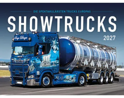 Produktbild von Wandkalender 2027 mit Showtruck-Motiven – Großformatiger Jahresplaner mit 12 Monatsblättern