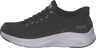 Produktbild von Skechers Sneakers 150413-BKRG in Black Mesh/Duraleather/Leather/Rose Gold Trim color size 37.5