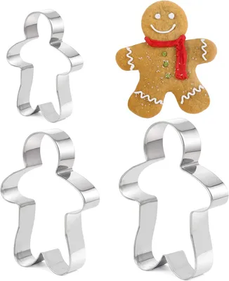 Produktbild von Peperkoekmannchen-Ausstecher aus Edelstahl – Set mit 3 Stück