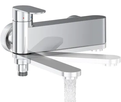 Obrázek produktu pro Černá umyvadlová baterie, jednopáková s ruční sprchou, moderní design