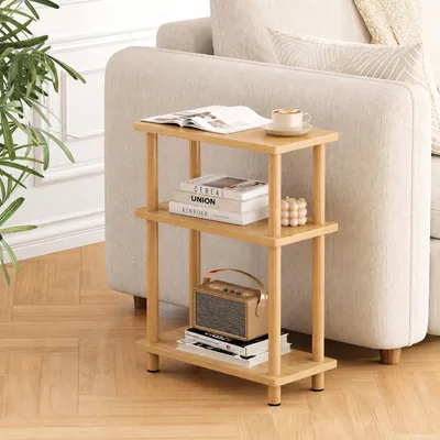 Produktbild von Beistelltisch schmal, 3 Ebenen, 40 x 18 x 61,5 cm, für kleine Räume