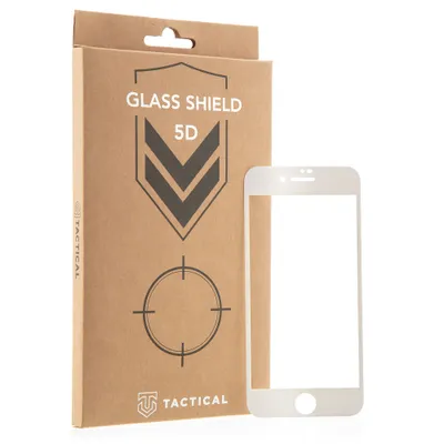 Produktbild von Tactical Glass Shield 5D für iPhone 7/8/SE - Weiss KP25789