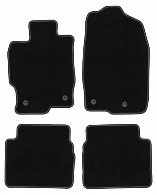 Immagine prodotto di Tappetini in moquette per Mazda 6 II GH 2007-2012 (berlina/station wagon/liftback) – set 4 pezzi, neri, su misura – Wielganizator BASIC