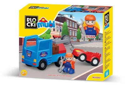 Zdjęcie produktu dla Blocki Mubi Pomoc Drogowa Do Konstruowania Zestaw Z Ciężarówką