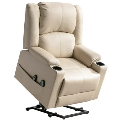 Zdjęcie produktu dla Fotel masujący COMHOMA Elektryczny fotel relaksacyjny XL, udźwig 200 kg, wygodny i miękki, ergonomiczny fotel rozkładany dla osób starszych