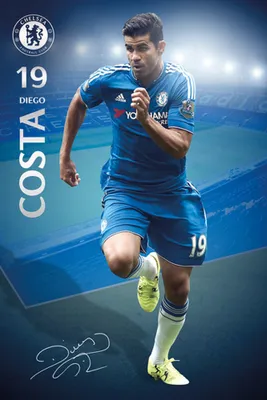 Produktbild von Chelsea FC - Poster - Diego Costa