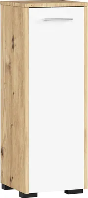 Obrázok produktu pre Raumhirsch: Skrinka do kúpeľne, 30 cm, spodná skrinka, výška 85 cm, 1 dverami, polička do kúpeľne, 2 priehradky