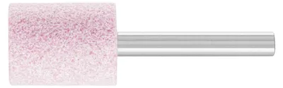 Produktbild von Pferd Schleifstift Körnung 60EK 20 x Höhe 25mm Schaft-Durchmesser 6mm Zylinderform Härte 0 rosa (AR) - 31131276