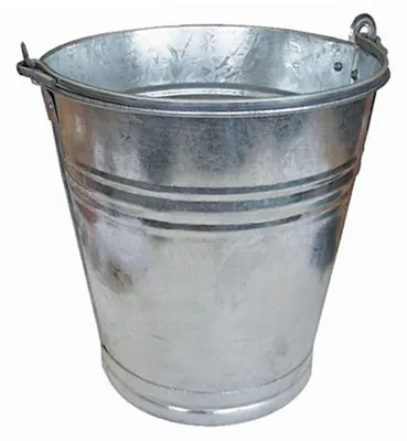 Produktbild von BURI Zinkeimer 12L Metalleimer Wassereimer Blecheimer Eimer Blumenkübel Deko Garten