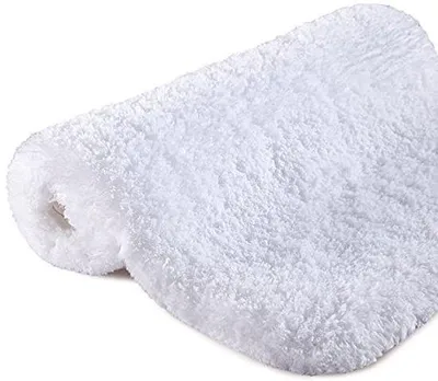 Obrázok produktu pre Ibenzoa® Antirýchlová podložka do kúpeľne – mäkká, savá mikrovláknová podložka, 40 x 60 cm, biela