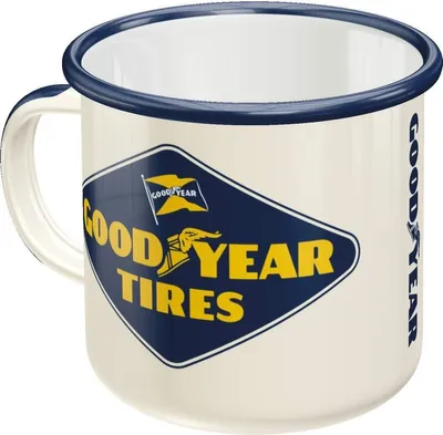 Produktbild von Nostalgic-Art - Emaille-Becher - GOOD YEAR - GOOD YEAR Logo White