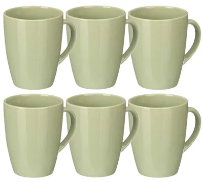 Produktbild von Vessia Design Kaffeebecher - 6x - mintgrun - Keramik - 330 ml