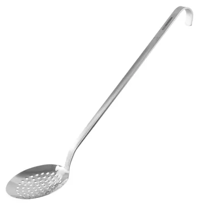 Schaumlöffel 40 cm aus Edelstahl, spülmaschinengeeignet, Silber