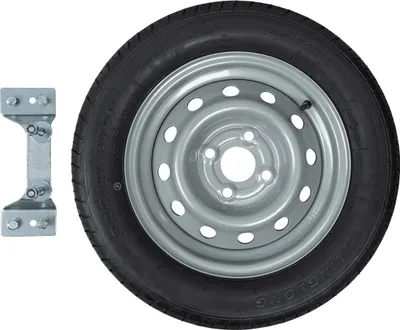 Produktbild von Ersatzrad für Anhänger mit Halterung REIFEN LINGLONG 155/70 R13 75N FELGE UNITRAILER 4Jx13"H2 4x100 ET:30