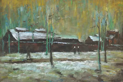 Obrázek produktu pro Vincent Van Gogh Art Print Obraz - Staré nádraží v Eindhovenu, 1885 (80 x 120 cm)