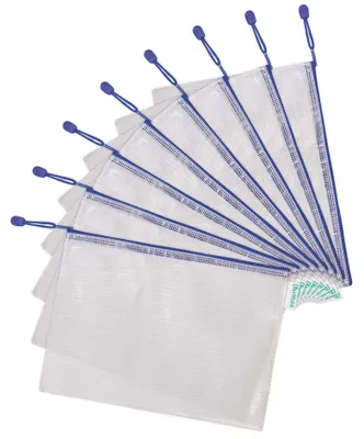 Produktbild von tarifold Reißverschlusstasche ZIPPER DIN A4 PVC blau (1 Stück)