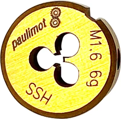 Produktbild von PAULIMOT Schneideisen M1,6 x 0,35 (16 x 5 mm) : .