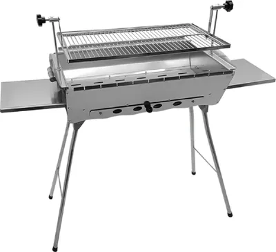 Produktbild von Mangal Edelstahl Astana 2mm rostfrei Schaschlik Grill Rost verstellbar