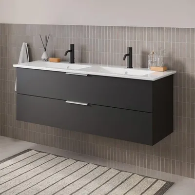 Imagen del producto de Mueble bajo lavabo Steinkamp Living 2.0 para lavabo doble Villeroy & Boch Venticello, 130 cm