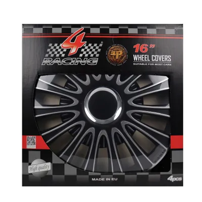 Produktbild von Gorecki Radkappensatz LeMans Pro 16" Schwarz/Silber