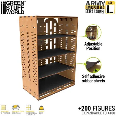 Produktbild von GreenStuffWorld Figurentragetasche - Zusätzlicher Organizer L