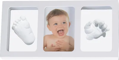 Produktbild von Cangaroo 3D Hand- und Fußabdruck-Gipsabdruck-Set mit Bilderrahmen