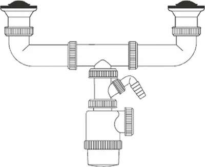 Produktbild von Verlängerbarer Flaschensiphon V70 für Waschmaschinenanschluss