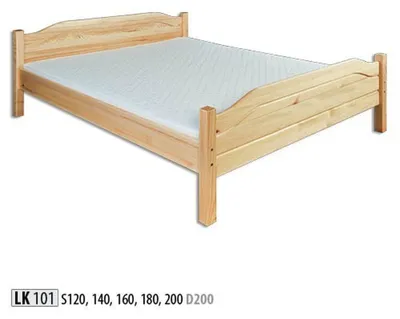 Produktbild von Holzbett Echtes Holz Bett Betten Schlafzimmer Hotel 180x200 Stil Massive Möbel