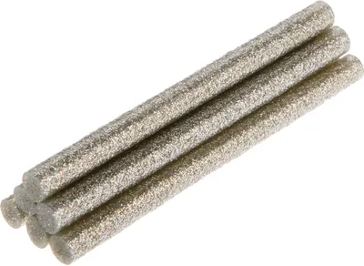 Productafbeelding van 8 mm glinsterende zilveren lijstiften, 6 stuks.