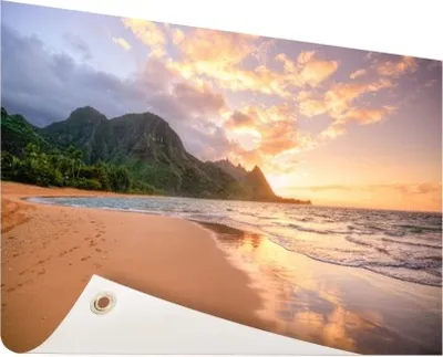 Produktbild von Gartenposter - 120x80 cm - Kauai Sonnenuntergang  - Modernes Wandbilder