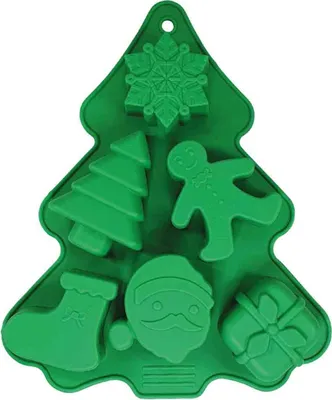 Produktbild von Nobby Silikon Backform Xmas grün