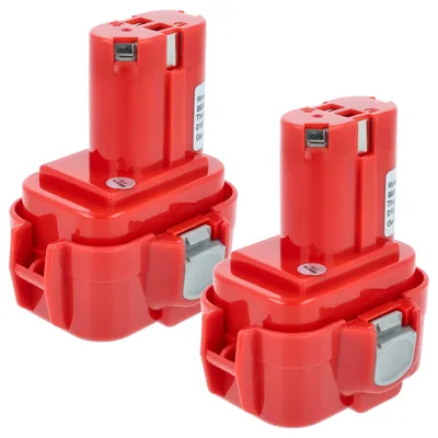 Produktbild von vhbw 2x Akku kompatibel mit Makita 6797FD, 6798D, 6796FD, 6797D, 6901DW, 6903VD, 6798FD, 6901D, 6903VDWE, 6903VDW Werkzeug (3000 mAh, NiMH, 9,6 V)