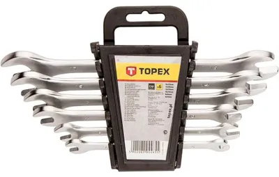 Obrázok produktu pre Kombinované kľúče TOPEX 6-17 mm, sada 6 ks.