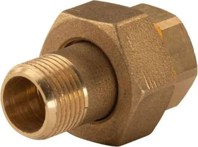Produktbild von Messing Gewinde-Fitting Verschraubung gerade 3/8 ' IG - 3/8' AG (DN10) - schwere Ausführung