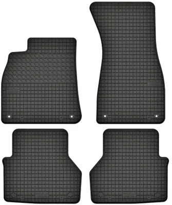 Produktbild von Gummimatten passend für  Audi A7 C8 (ab 2018) Gummi Fußmatten Satz Schwarz + Stopper