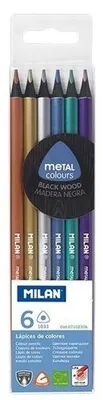 Produktbild von Milan Etui 6 Stifte Metallicfarben Mehrfarbig  Mehrfarbig One Size
