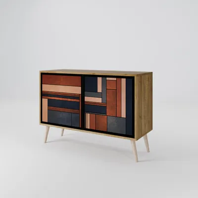 Immagine prodotto di Cassettiera Spacerebels a 2 ante - credenza cassettiera - credenza alta - mobile guardaroba - soggiorno camera da letto - 57,5×111×42 (HxLxP)