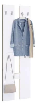 Image de Armoire en bois | Mobilier de sol | Dimensions par panneau: H. 140 x W. 57 x D. 2 cm | oui Panneau 4 crochets - Salia M