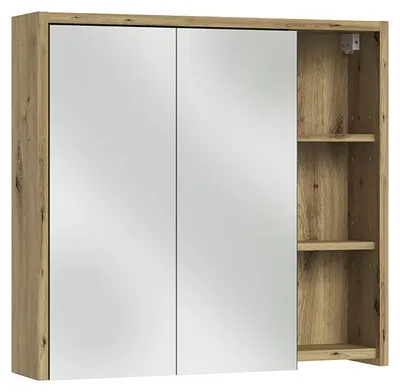 Obrázek produktu pro Koupelnová zrcadlová skříňka Vicco Viola Kašmír/Řemeslný dub 80 x 75 cm, Model 60729