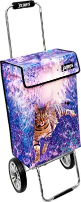 Produktbild von James Einkaufstrolley - SOMBALILA - stabiler Einkaufswagen mit individuellem Design - einfarbig: violett in Ausführung: Chrome19