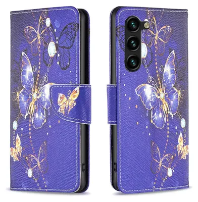Obrázek produktu pro Pro Samsung Galaxy S24 Plus Umělá kůže Kniha Mobilní telefon pouzdro Motif 6 Cover Case Protection