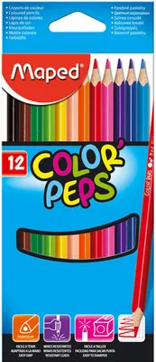 Produktbild von Maped 183212, 12 Stück(e), Mehrfarben, Dreieckig