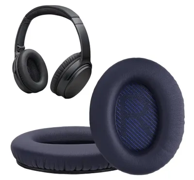 Produktbild von kwmobile 2x Ohr Polster für Bose Quietcomfort 35 35II 25 15 / QC35 QC35II QC25 QC15 Ohrpolster - Ersatz Ohrpolster - Kopfhörer Ersatzteile - Kopfhörer