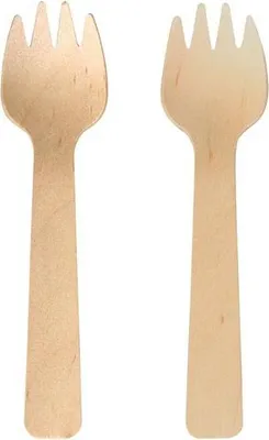 Produktbild von 6 Holzgabeln 10.5 cm