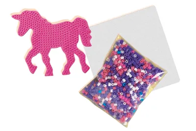 Produktbild von SES Creative 06115 Bügelperlen-Set Einhorn, Glow in the Dark, 1200 Perlen für leuchtende Motive, 1200 Stück(e), 5 Jahr(e), Mädchen, Kind, Einhorn, Mehrfarbig