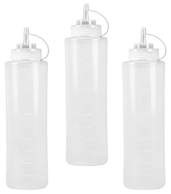 Immagine prodotto di Set di 3 flaconi erogatori da 1000 ml per salse