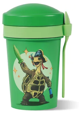 Produktbild von AWAVE®  Die Schule der Magischen Tiere Müslibecher To Go 540 ml rPET | Grün, Henrietta